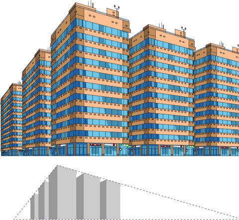 skyscraper design graphics vector