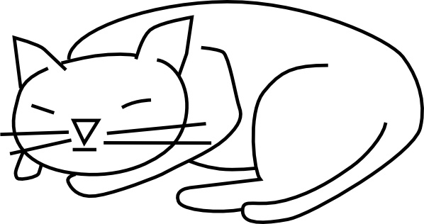 Sleeping_cat clip art
