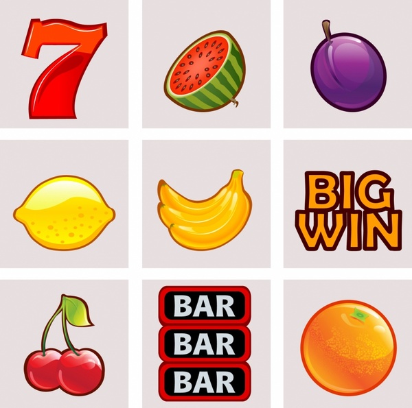 Slot Machine Icons Free vector in Adobe Illustrator ai ( .AI