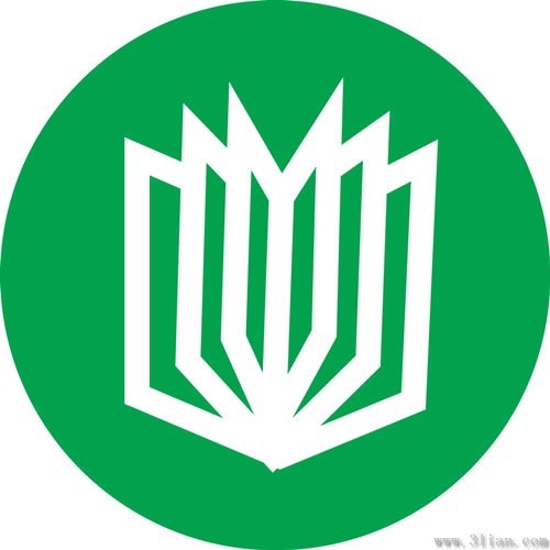 small green icon vector