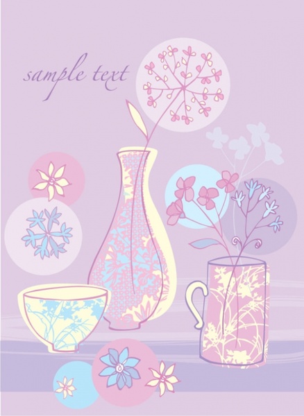 small pink illustration 03 vector