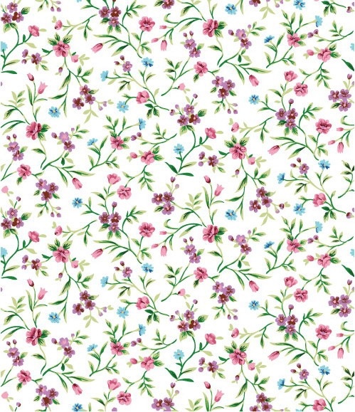 small purple flowers floral background vector