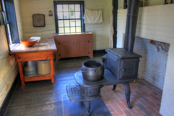small room for soldiers at fort wilkens state park michigan