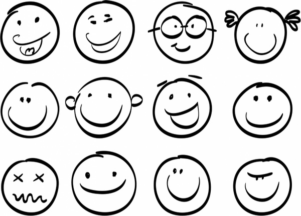 Smile Face Vectors Free Download Graphic Art Designs