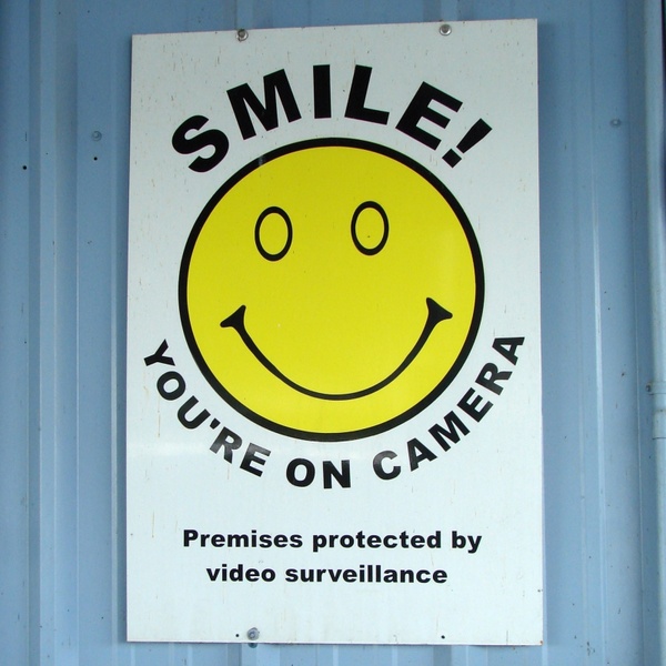 smile your on camera