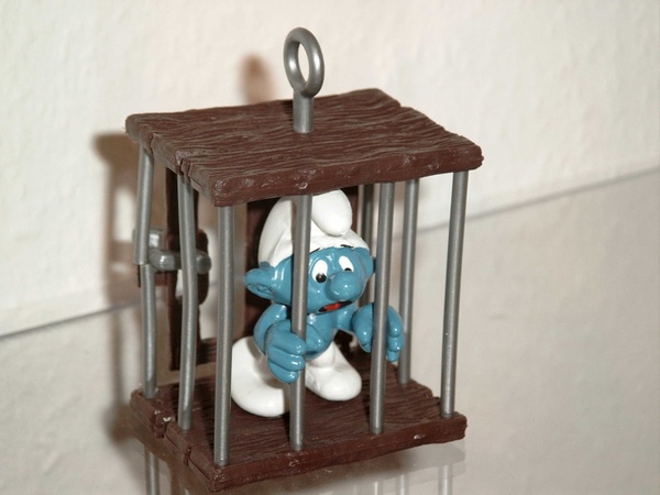 smurf caught prison
