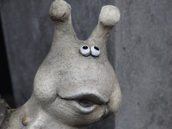 snail funny stone figure