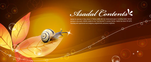 snail with golden background vector