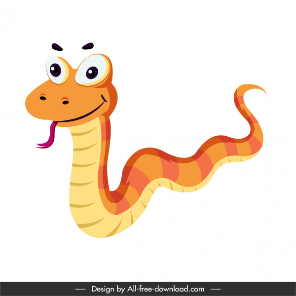 snake icon cute funny cartoon sketch