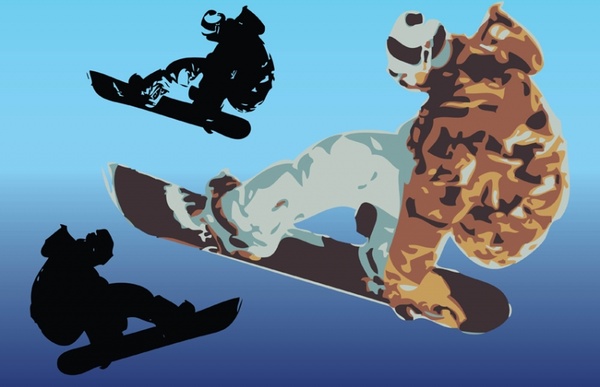 Snowboard Vector Art