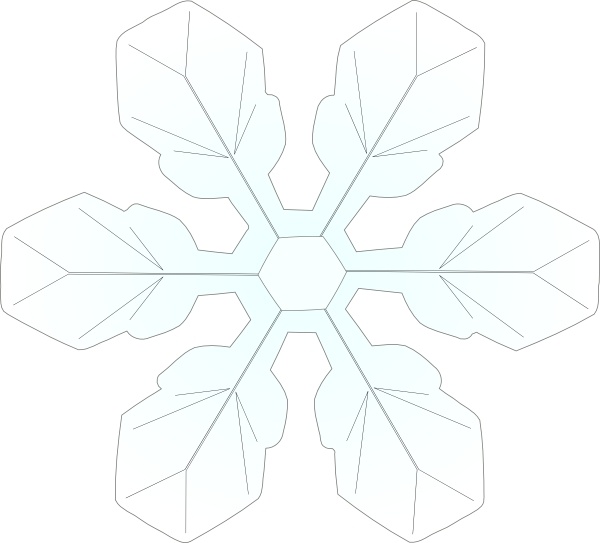 Snowflake 1 clip art 