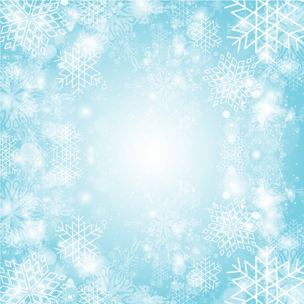 Snowflake burst background