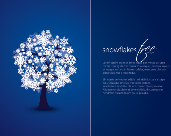 snowflakes tree 