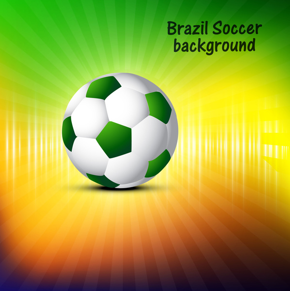 soccer beautiful texture with brazil colors background