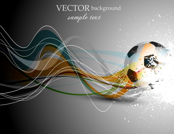 soccer background template modern dynamic design