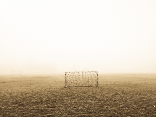 soccer goalpost with net