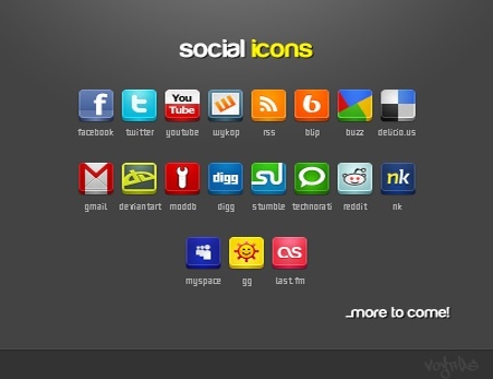 Social Icons Pack icons pack