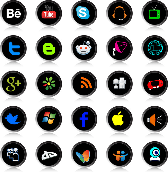 social network icons collection