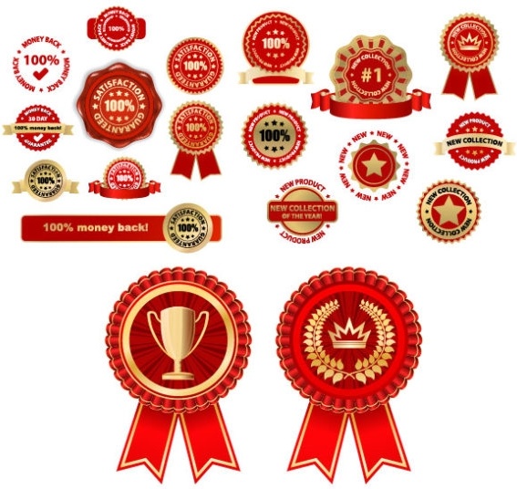some of the practical badge medal vector
