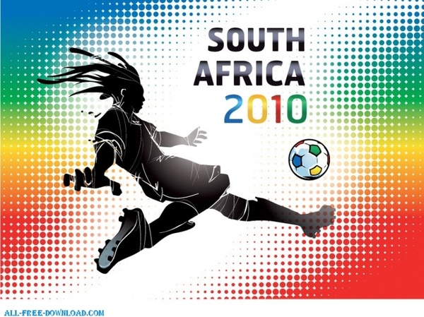South Africa 2010 World Cup wallpaper vector illustration