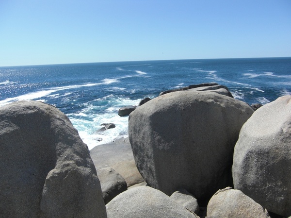 south africa rock sea