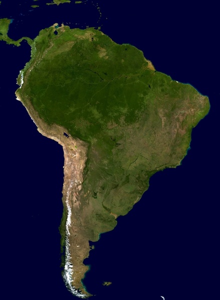 south america continent land