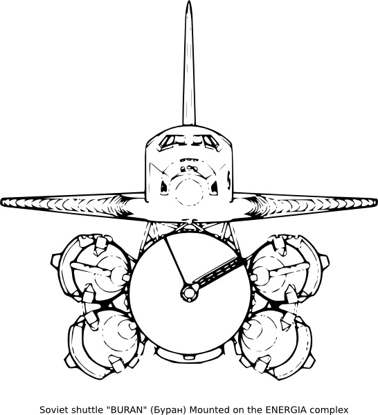 Soviet Shuttle clip art