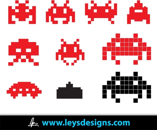 Space Invader Icons
