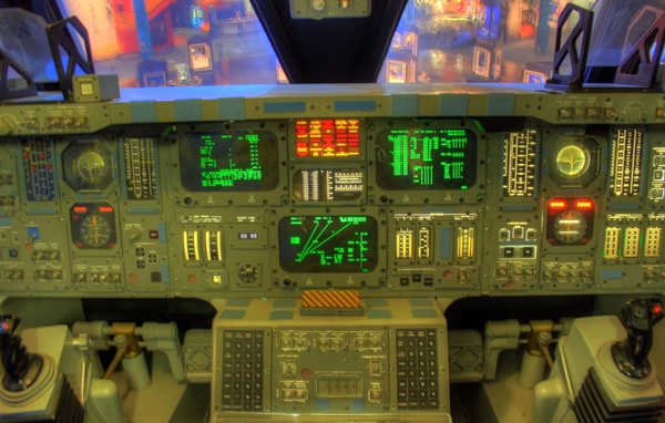 space shuttle cockpit in houston texas