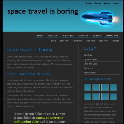 Space Travel Is Boring Template