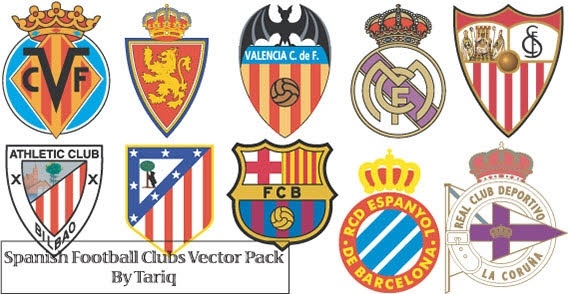 Spanish Football Clubs Logos Vector Vectors Graphic Art Designs In 