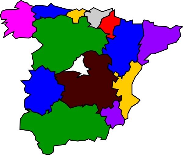 Spanish Regions clip art