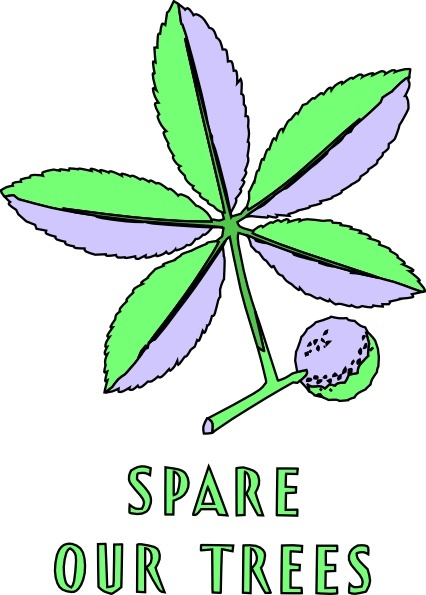 Spare Our Trees clip art