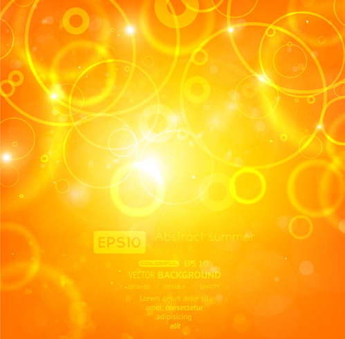 sparkling orange backgrounds vector graphics