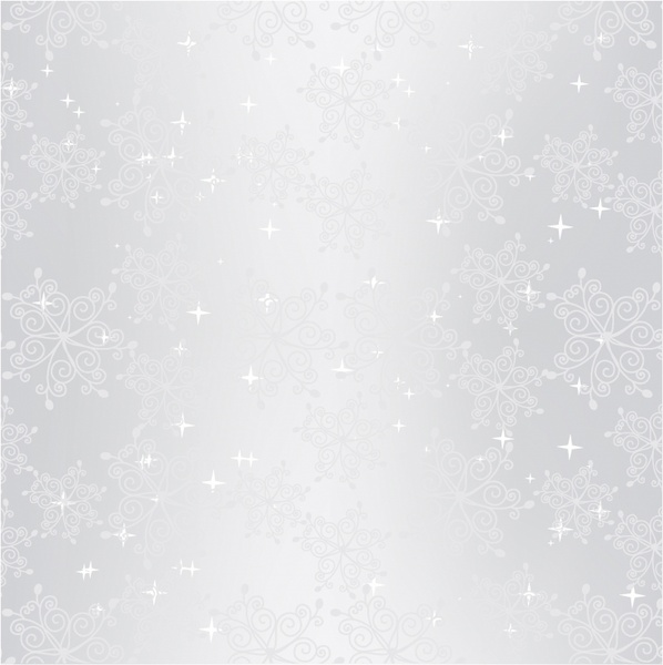 Sparkling sliver Christmas snowflake seamless pattern wallpaper