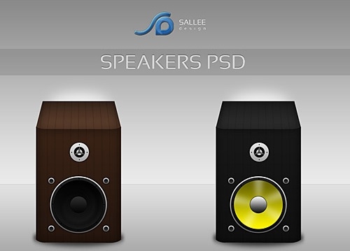 Speakers Icons Free PSD File