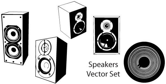 Speakers vector set