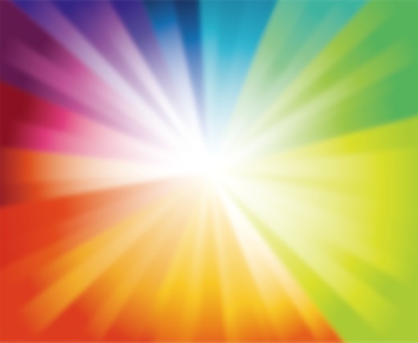 spectrum burst background vector illustration