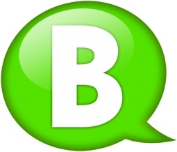 Speech balloon green b