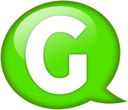 Speech balloon green g