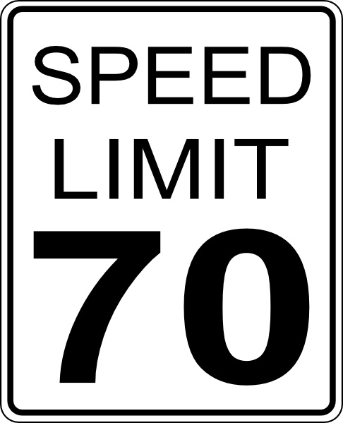 Speed Limit clip art