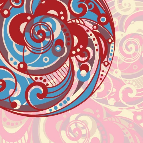 spiral pattern background 03 vector