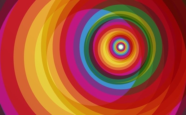 colorful background design spiral rainbow decoration