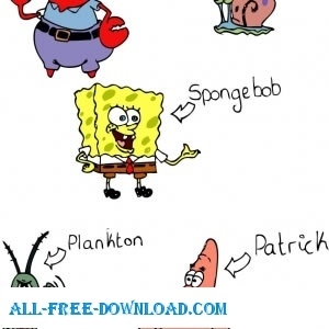 Free spongebob vector images vectors free download 8 editable .ai .eps .svg  .cdr files