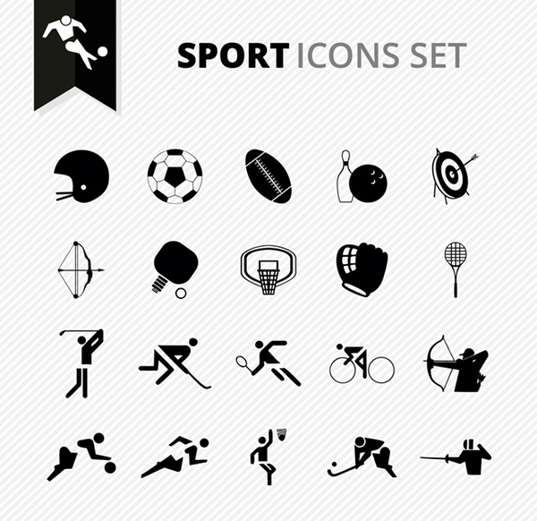 sport icons set