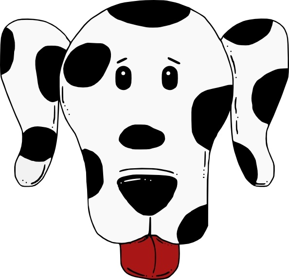 Spotty Dog clip art 