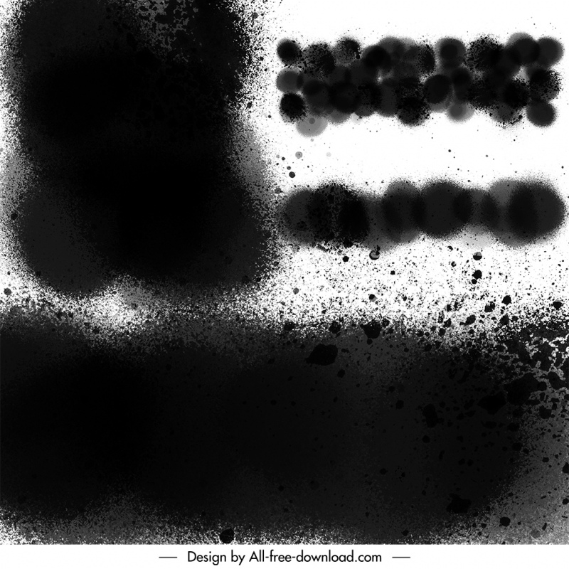 spray brushes backdrop template grungy dirty messy ink sketch