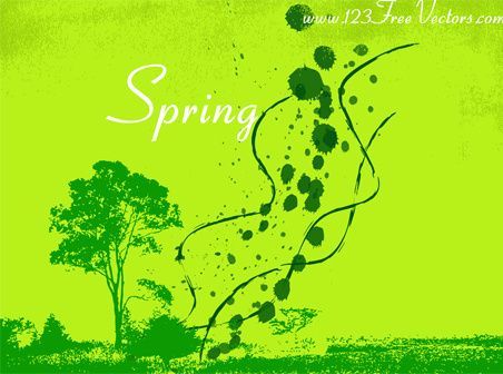 spring vector background