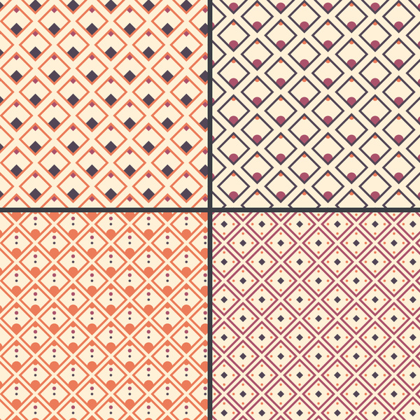 square decor fashion pattern