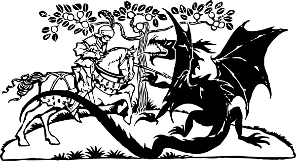 St George And The Dragon Clip Art Free Vector In Open Office
